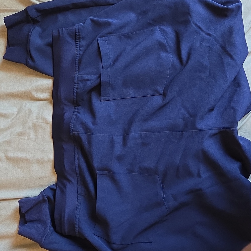 Mandala High Waisted Scrubs Joggers XLP Navy - Picture 3 of 5